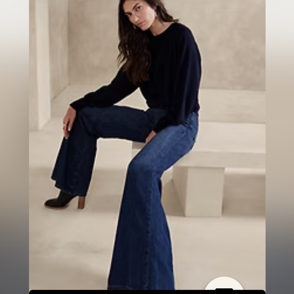 NWT BANANA REPUBLIC THE PUDDLE JEAN - Picture 2 of 4